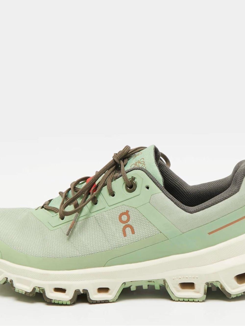 Loewe Women's Mint Green Athletic Sneaker with Brown Laces